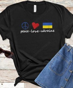 Peace Love Stand With Ukraine Shirt