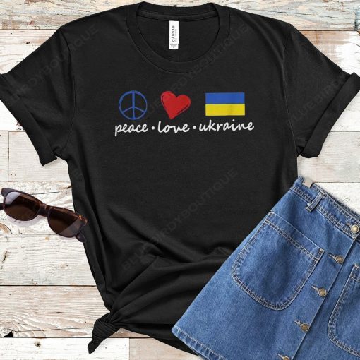 Peace Love Stand With Ukraine Shirt