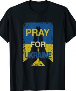 Pray For Ukraine Distressed Support & Stand for Ukraine T-Shirt