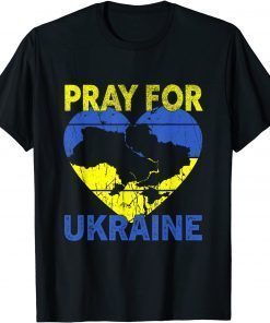 Pray For Ukraine Flag Free Ukraine, I Stand With Ukraine T-Shirt