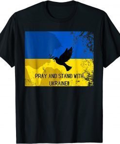 Pray For Ukraine Flag Free Ukraine - I Support Ukrainian T-Shirt