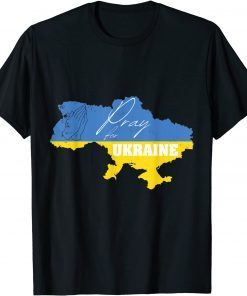 Pray For Ukraine Stand and Support Ukrainian People T-Shirt