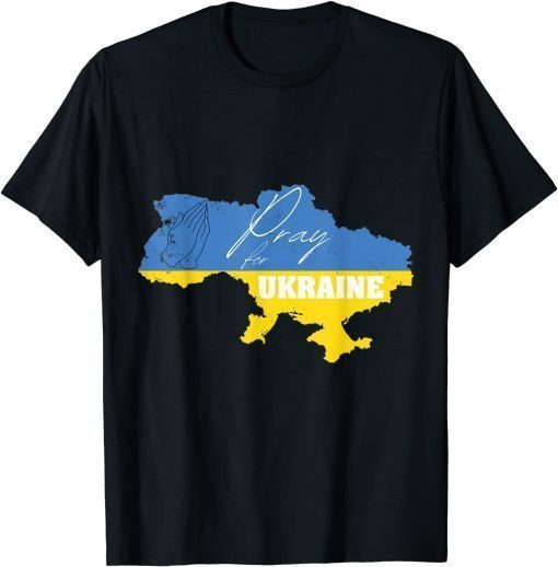 Pray For Ukraine Stand and Support Ukrainian People T-Shirt