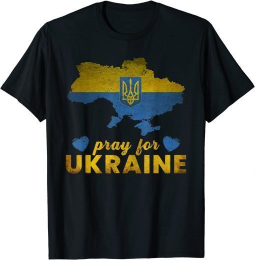 Pray For Ukraine-Stop The War Support Ukrainians T-Shirt