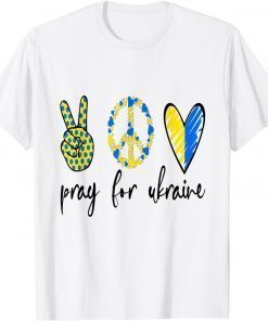 Pray For Ukraine Support Ukrainian Messy Bun Ukrainian flag T-Shirt