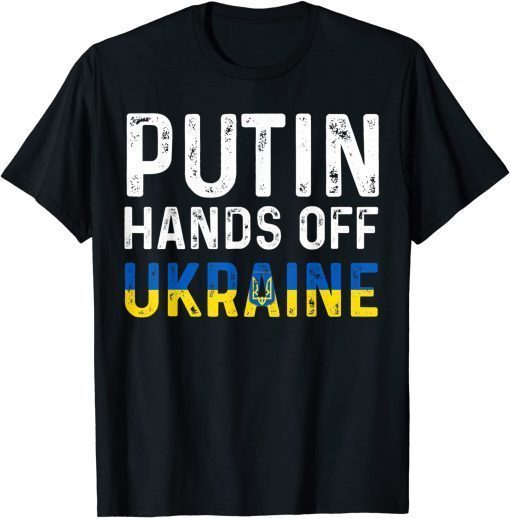 Puck Futin Hands Off Ukraine Support Ukraine T-Shirt