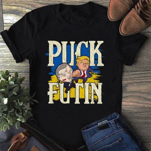 Puck Futin Trump Stand With Ukraine Support Love Peace Free Tee Shirt