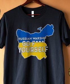 Russian Warship Go Fuck Yourself Ukraine Flag T-shirt