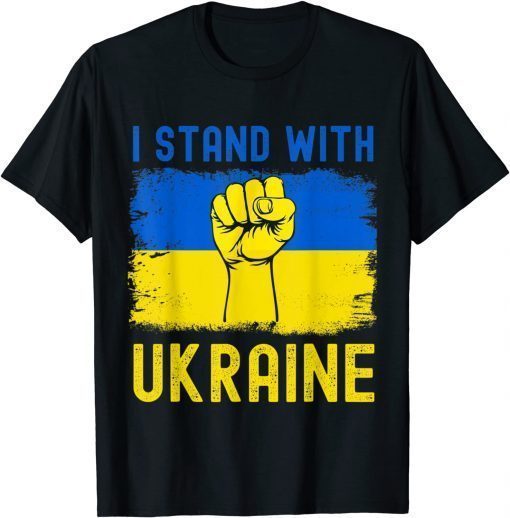 Slava Ukraine Flag and Colors Glory to Ukraine T-Shirt