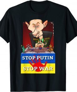 Stop Futin Stop War Funny Shirt Ukraine Freedom Anti Futin T-Shirt