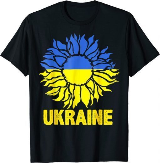 Sunflower Of Peace Ukraine Ukraine Strong Vyshyvanka T-Shirt