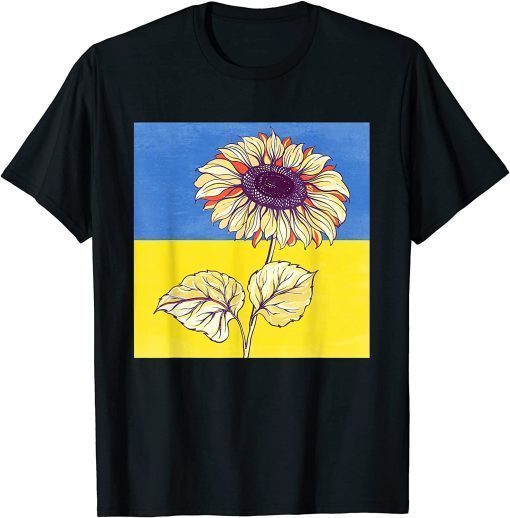 Sunflower Ukrainian Flag I Stand With Ukraine Ukraine Love T-Shirt