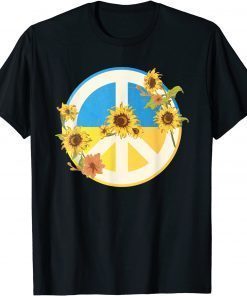 Sunflower Ukrainian Flag I Stand With Ukraine Ukraine Peace T-Shirt