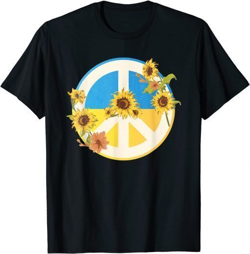 Sunflower Ukrainian Flag I Stand With Ukraine Ukraine Peace T-Shirt