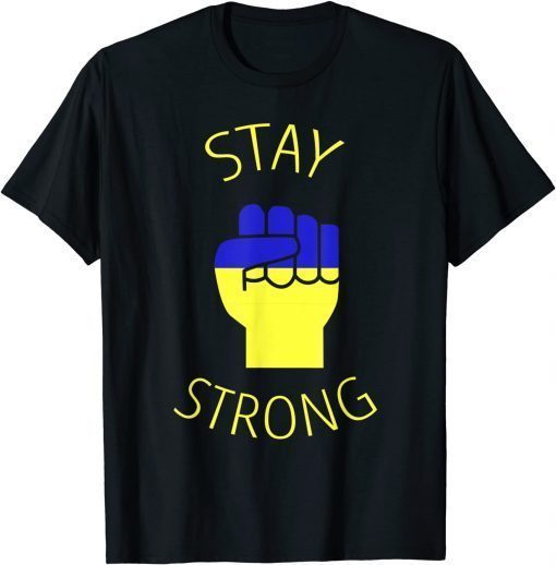 Support Ukraine Stand With Ukraine Ukrainian Flag T-Shirt