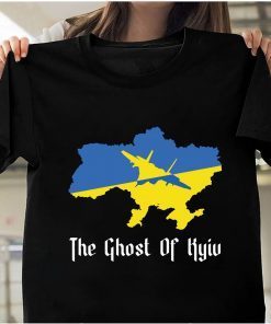 The Ghost Of Kyiv Ukraine Flag I Stand With Ukraine T-Shirt