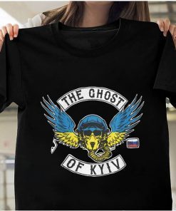 The Ghost Of Kyiv Wings Ukraine Force Flag Shirt