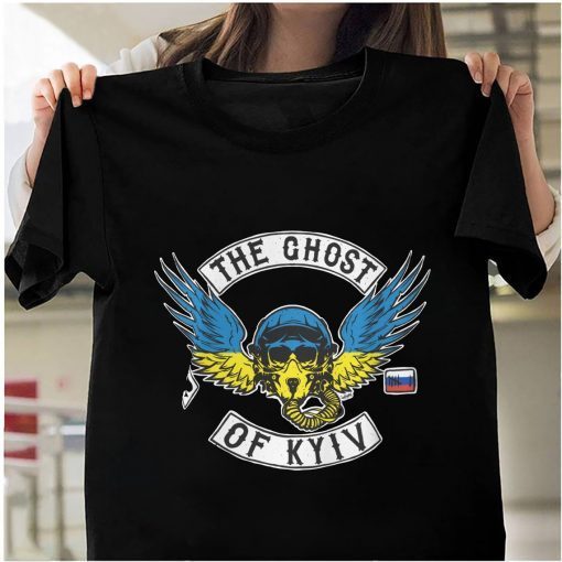 The Ghost Of Kyiv Wings Ukraine Force Flag Shirt