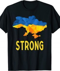 Ukraine Flag Emblem Map T-Shirt