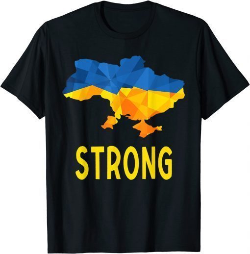 Ukraine Flag Emblem Map T-Shirt