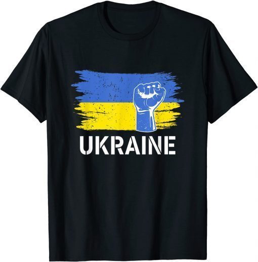 Ukraine Flag Merchandise Ukrainians DNA American Ukrainians T-Shirt