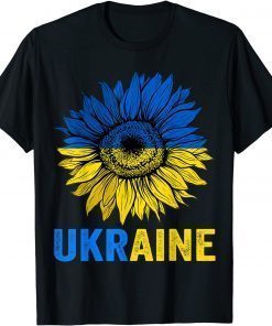 Ukraine Flag Sunflower Vintage Ukrainian Support Lover T-Shirt