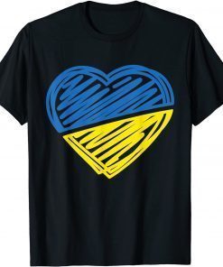 Ukraine Flag Ukrainian Heart Shirt