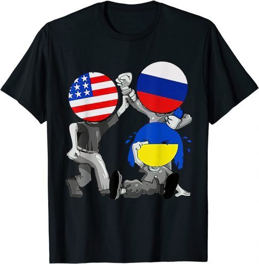 Ukraine Needs Help Usa Russia Stand with Ukraine T-Shirt