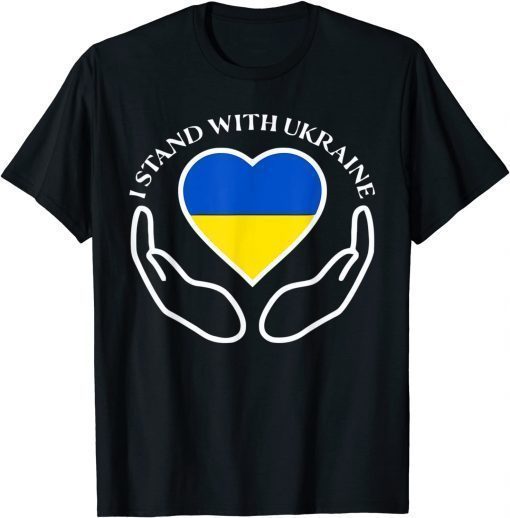 Ukrainian Flag Support Ukraine Freedom I Stand With Ukraine T-Shirt