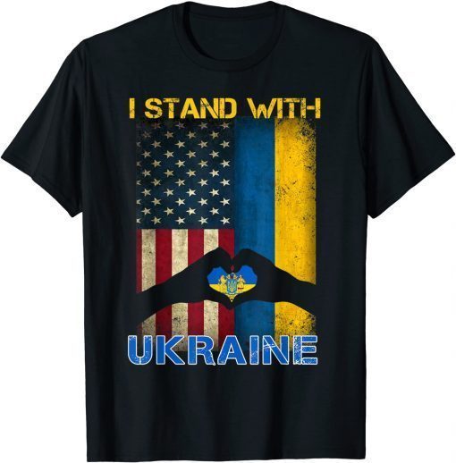 Ukrainian Lover I Stand With Ukraine Flag Ukrainian T-Shirt