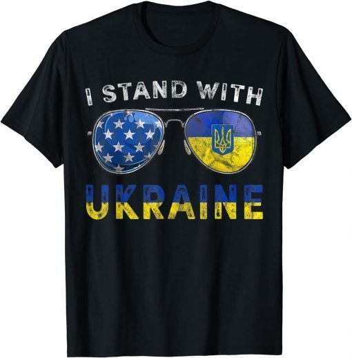 Ukrainian Lover I Stand With Ukraine Sunglasses Shirt