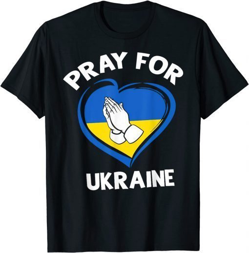 Ukrainian Lover Pray For Ukraine Heart T-Shirt
