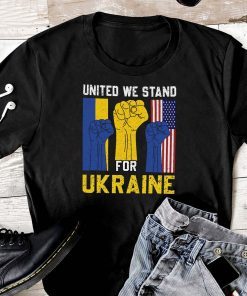 United America We Stand For Ukraine Support Peace No War Shirt