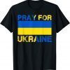 Vintage Pray For Ukraine I Stand With Ukraine Ukrainian Flag T-Shirt