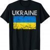 Vintage Ukraine Ukrainian Flag Pride Tee Shirt