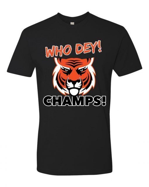 Who Dey Champs! Cincinnati Bengals Tee Shirt