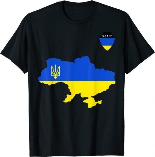 5.11 Ukraine Zelensky Ukraine Flag T-Shirt