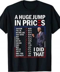 A Huge Jump In Prices I Did That Anti Joe Biden Meme T-Shirt