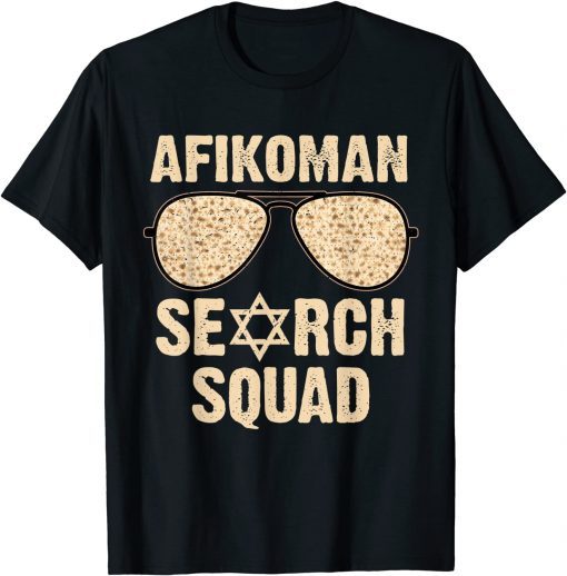 Afikoman Search Squad Passover Seder Sunglasses T-Shirt