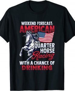 American Quarter Horse Racing Design for Quarter Horse Rider T-Shirt