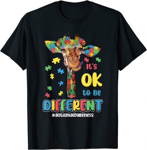 Autism Awareness Acceptance Its Ok To Be Different T-Shirt