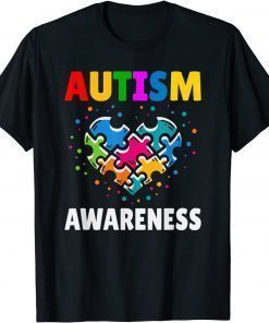 Autism Awareness Heart Puzzle Kindness Tee Shirt