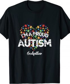 Autism Awareness I'm a Proud Autism Godfather T-Shirt