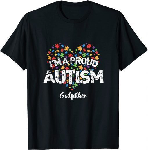 Autism Awareness I'm a Proud Autism Godfather T-Shirt