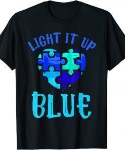 Autism Awareness Shirt Light it up Blue Autism Awareness T-Shirt