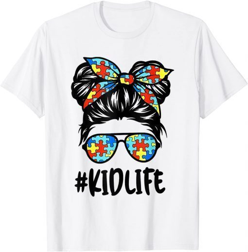 Autism Kids Kidlife Momlife Mama And Mini Mommy T-Shirt