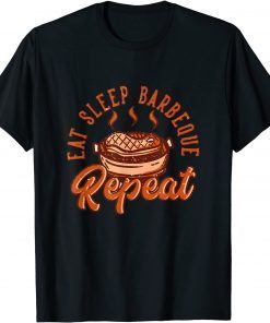 BBQ Grilling Eat Sleep Repeat Vintage Grillmeister T-Shirt