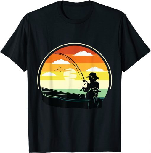 Boat Fisherman Boating and Fishing Make Me Happy T-Shirt