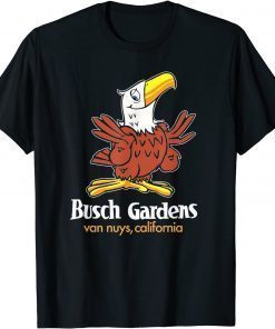 Bush Gardens Van Nuys Amusement Park Vintage T-Shirt