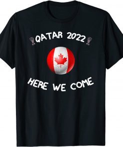 Canadian National Football Team Lover Road to Qatar 2022 T-Shirt